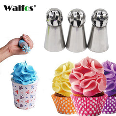 3pc/set Piping Nozzle Sphere Ball Icing