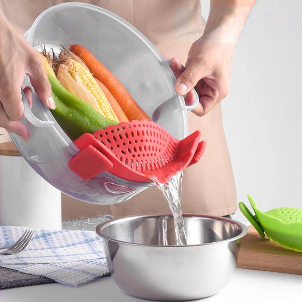Silicone Multifunction Funnel Strainer
