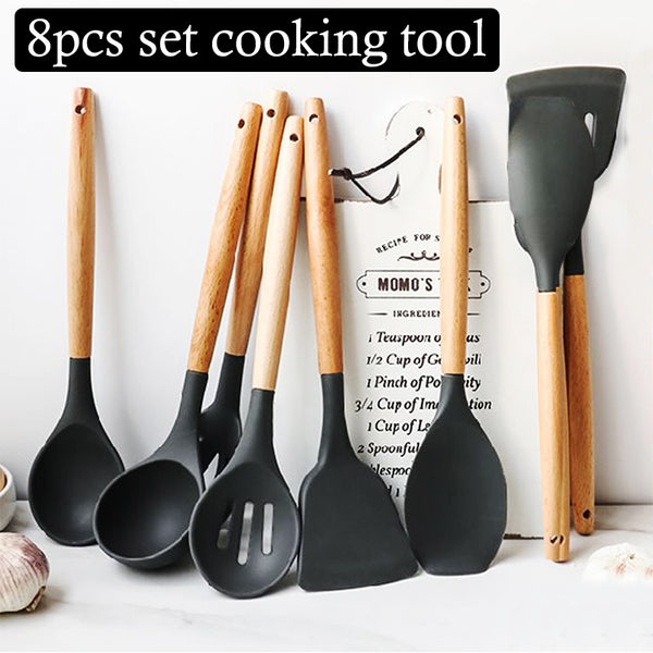 8Pcs/set Silicone Cooking Tools