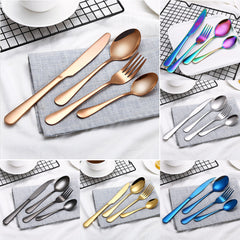 4pcs Stainless Steel Cutlery Silverware Set