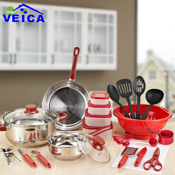 35 Piece Stainless Steel Cookware Set
